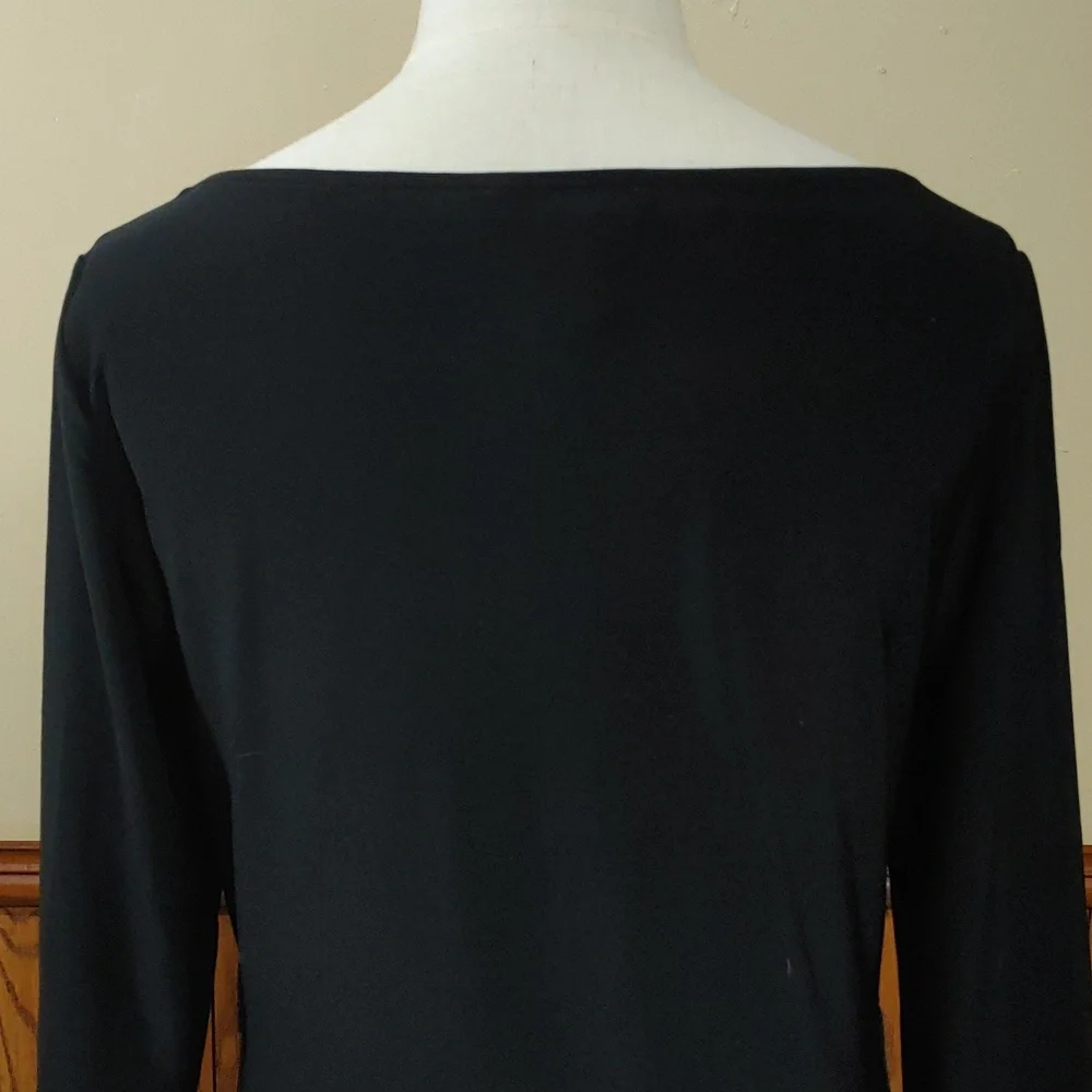 White House Black Market Sheer Tiered Front Dress S - Picture 7 of 14